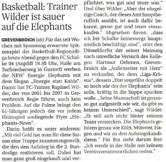22.11.2014 Presse Elephants
